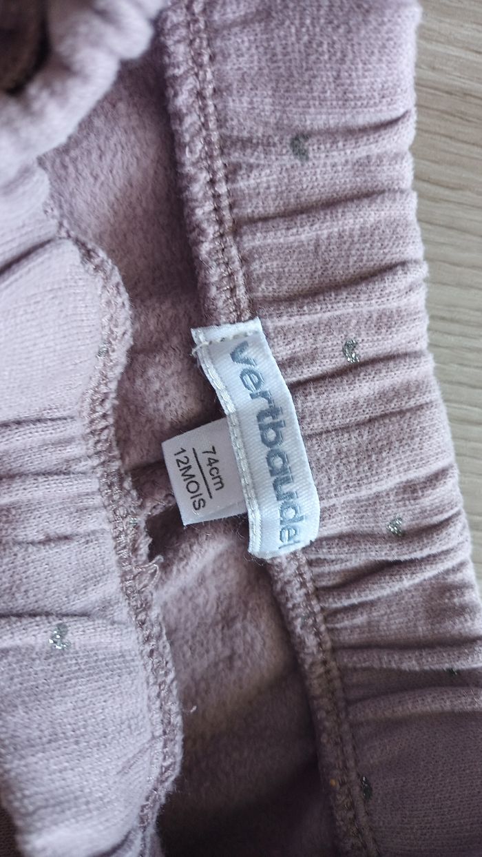 Lot  2 pantalons verbaudet neufs fille 12 mois - photo numéro 3