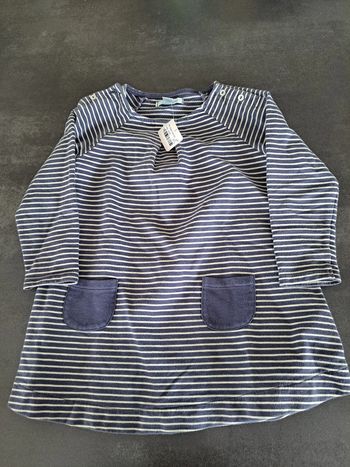 robe lignée bleu obaibi 23 m