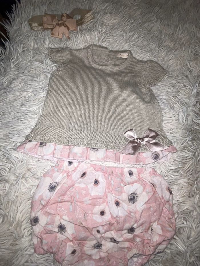 Ensemble Lola palacios 12 mois fleurs - photo numéro 2