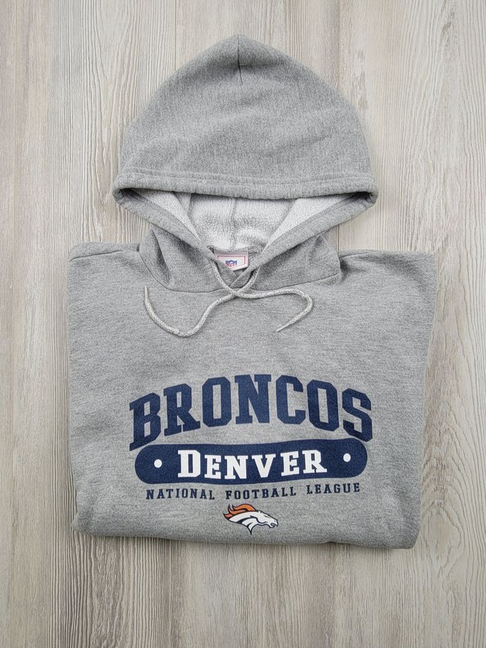 Sweat à capuche Denver Broncos NFL gris – L / M oversize - photo numéro 2