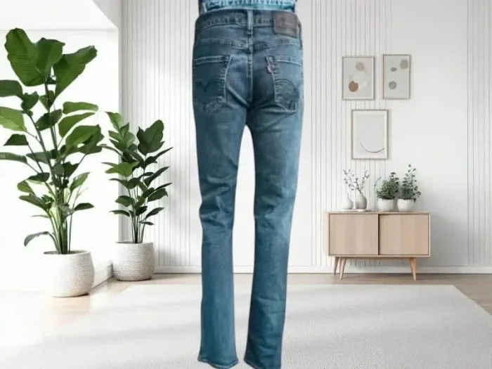 Jean Levis Strauss 511 ,coupe slim ,taille basse ,stretch - photo numéro 2