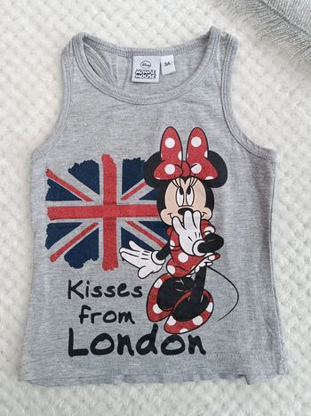 🔸 Débardeur Gris Minnie Disney - 3 ans🔸