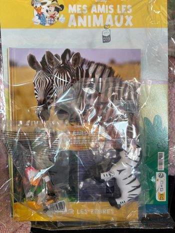 Figurine + Livre Riri + Zèbre Mes Amis les Animaux Disney Altaya