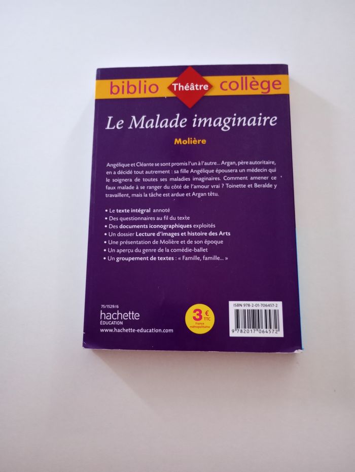 Le malade imaginaire Molière - photo numéro 2