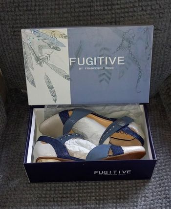 Chaussure escarpin Fugitive Tolua Metal Navy pointure 40