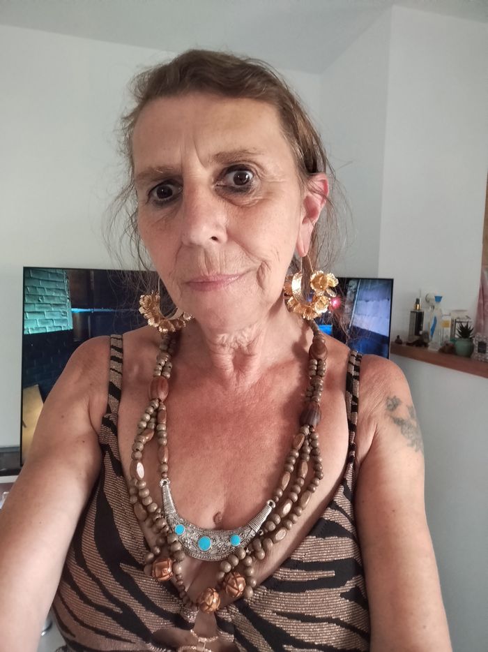 Collier bois Vintage bijoux - photo numéro 10