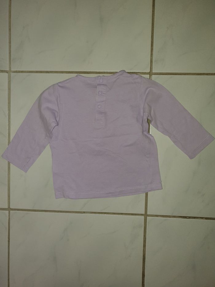 Tee-shirt manches longues fille 12mois - photo numéro 2