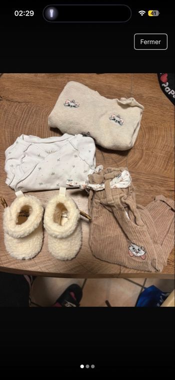 Tenue complète 3 mois