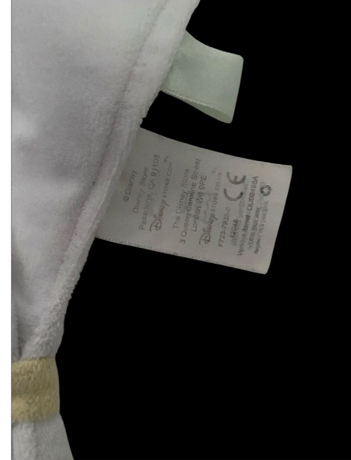 ❤️ B6203 Doudou Plat Mouchoir Lapin Pan pan Panpan Gris Blanc Thumper Disney Store - photo numéro 3