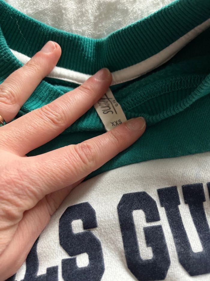 Lot de 2 sweat-shirt courts 12 ans - photo numéro 6