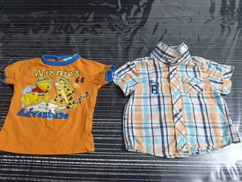 Lot d'une chemise et un tee shirt winnie 6 mois