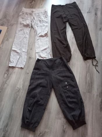 Lot pantalons/pantacourt taille 38