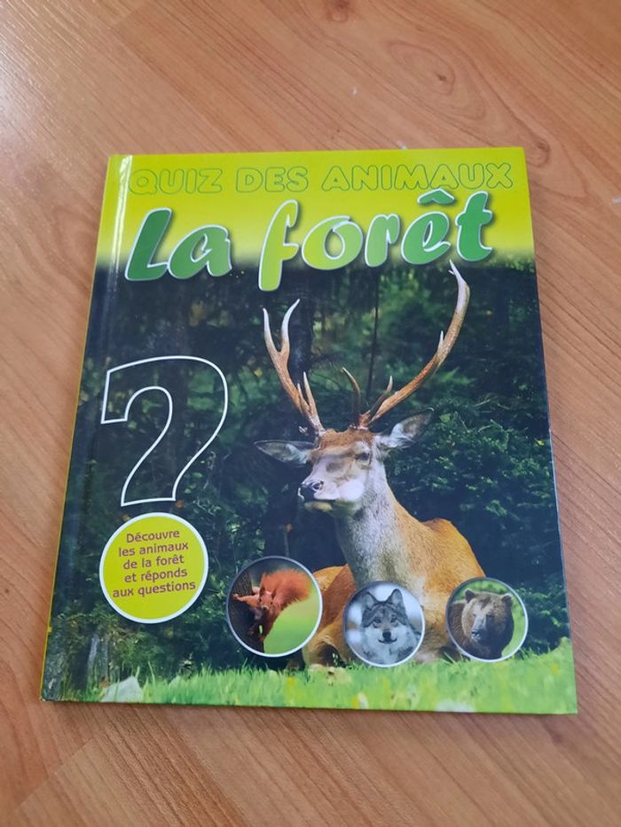 Livre quiz des animaux de la forêt