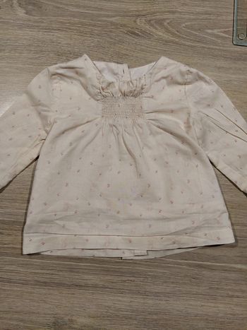 Blouse fille rose pâle