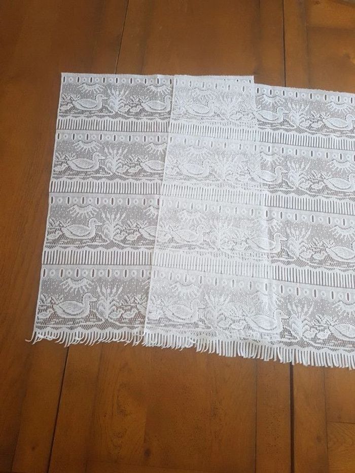 Lot 2 rideaux 45 H 60 cm