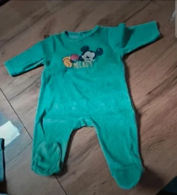 Pyjama velours mickey 3 mois disney