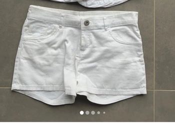 Short en jeans blanc  kiabi