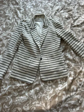 Veste IKKS rayée blanche et noire - Taille 36