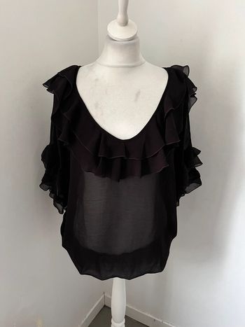 Blouse à volants Zara S