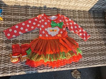 Robe tunique de Noël et chaussons
