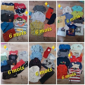 Lot vêtements garçon 6 mois 