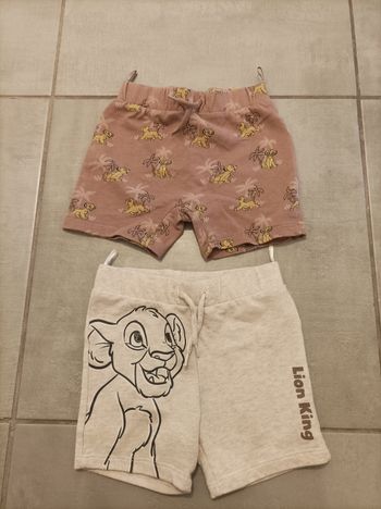 Shorts Le Roi Lion 18-24 mois neufs