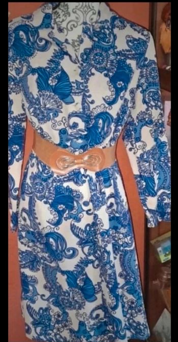 Robe bleu vintage T38