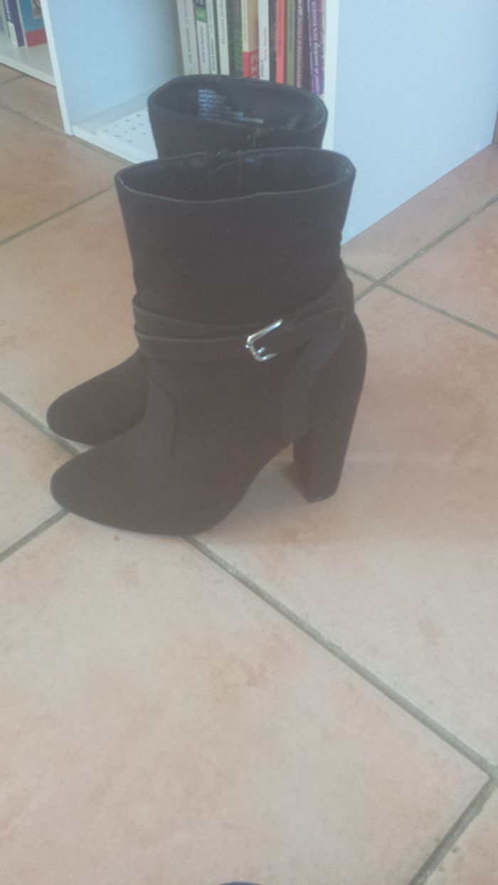 Bottines noires JustFab, 37,5 - photo numéro 2