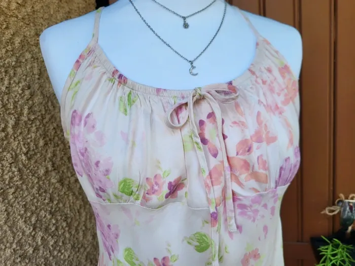 Robe fleuri pastel aquarelle primark taille 46 - photo numéro 4