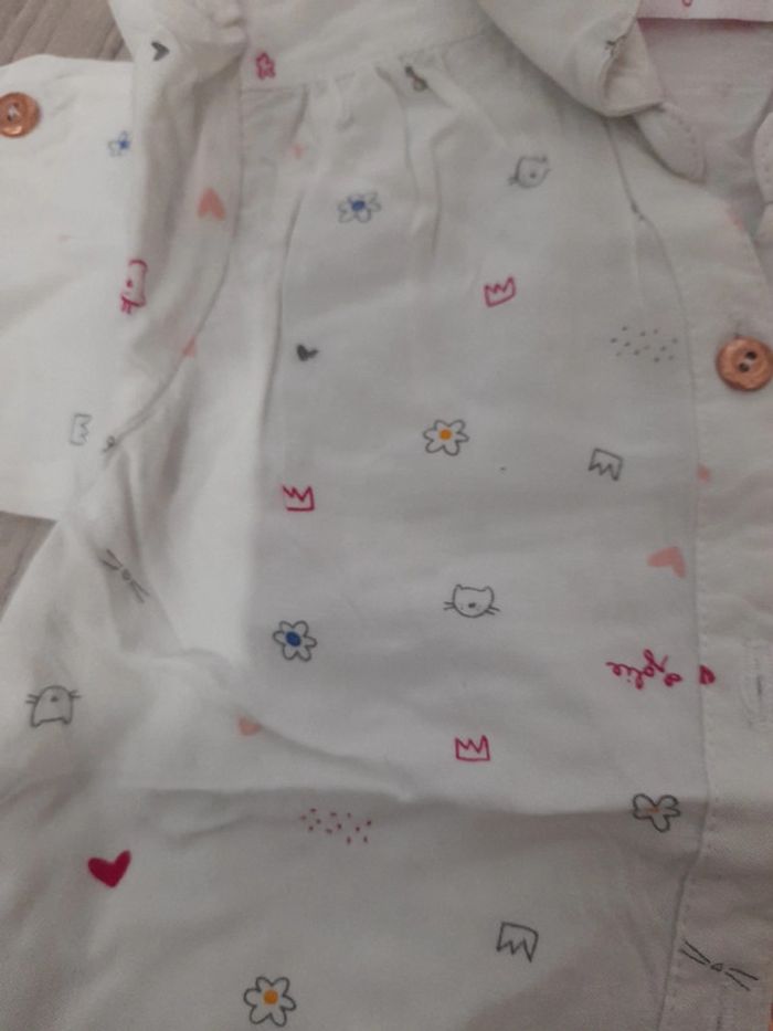 Chemise manches longues à nouer 12 mois - photo numéro 4