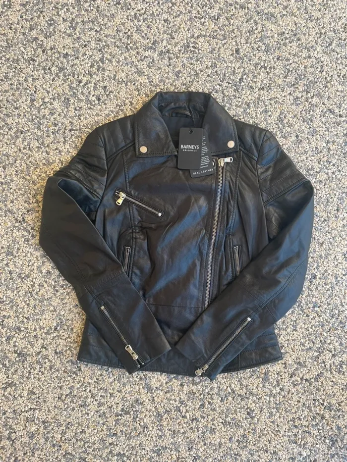 Veste en Cuir Noz Noir - photo numéro 5