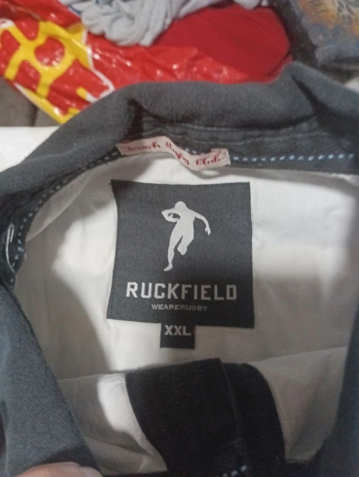 Tee shirt Polo manches longues homme Ruckfield taille XXL rétro vintage rugby Chabal - photo numéro 4