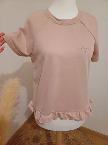 Blouse rose épaisse taille L 40