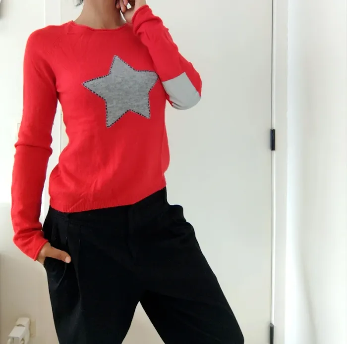 Pull original Alison White laine et Angora style vintage - photo numéro 2