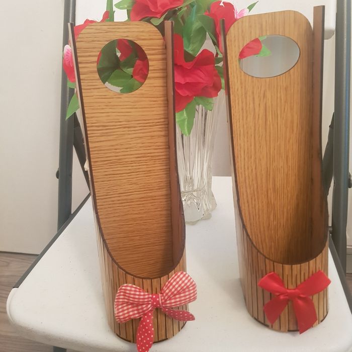 cache bouteille tissu +porte bouteille - photo numéro 2