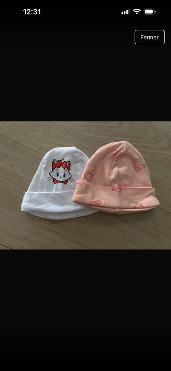 Lot d’accessoires bébé fille 0-3 mois