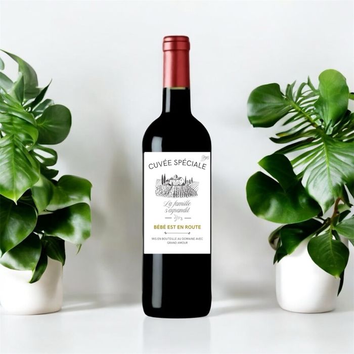 Étiquette bouteille personnalisée