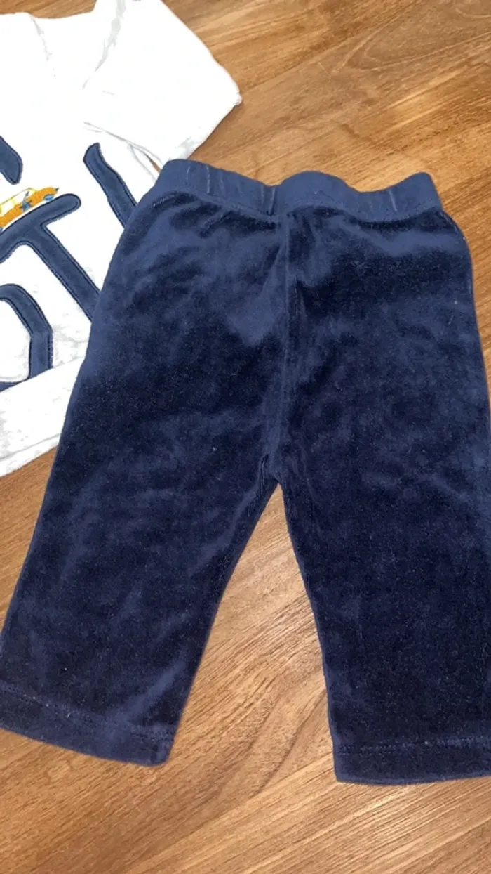 Pyjama velour 12 mois Gemo - photo numéro 2