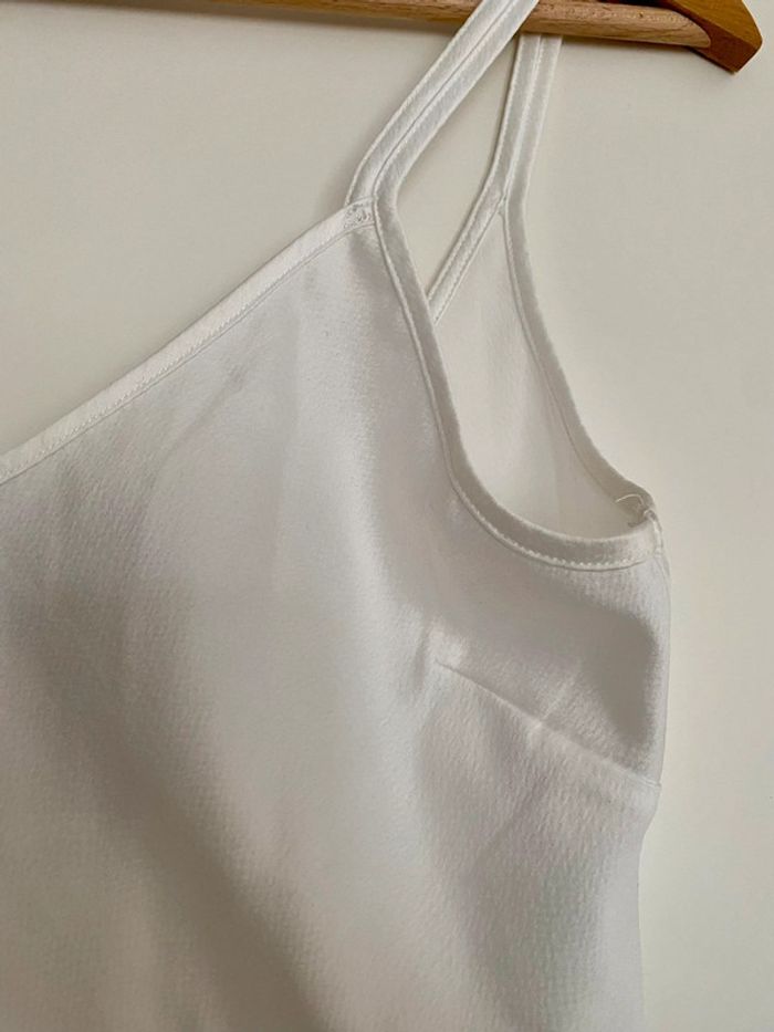 Caraco blanc avec dentelle noire taille XS Etam - photo numéro 4