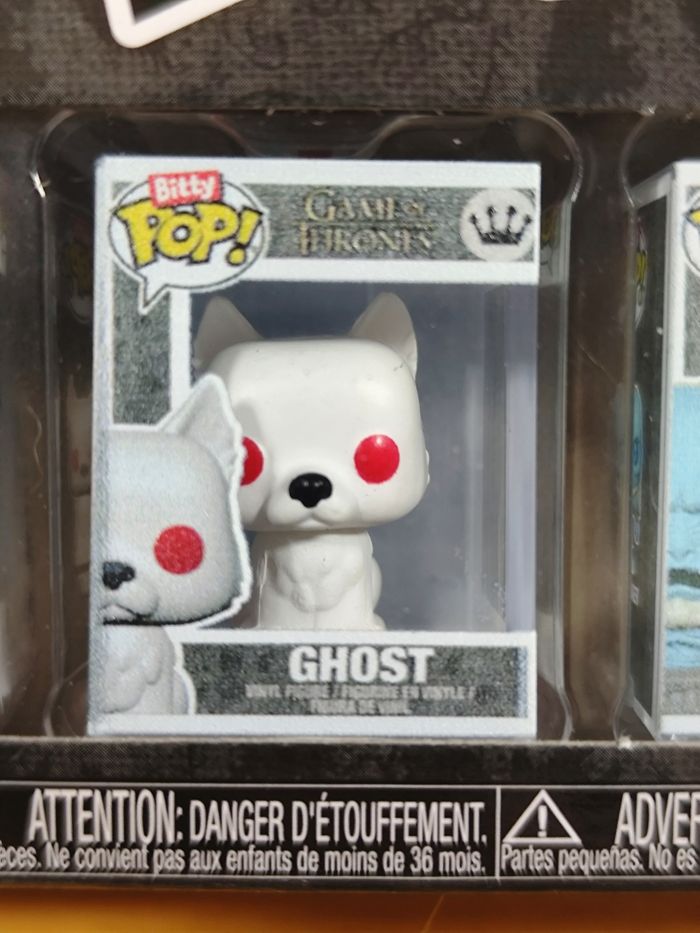 Bitty Pop! Game Of Thrones - Pack de 4 Figurines (Jon Snow, Ghost, White Walker & Mystère) - photo numéro 3