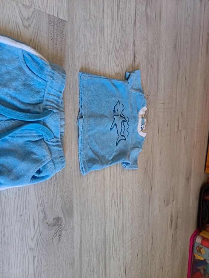 Ensemble 3 mois 62 cm Gémo short tee shirt neuf - photo numéro 5