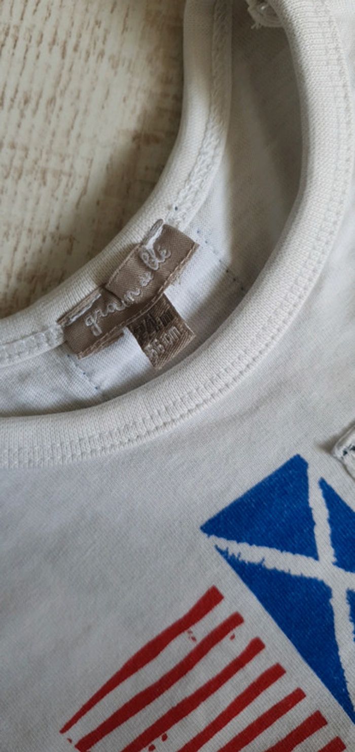 Tee-shirt manches longues grain de blé 24 mois - photo numéro 3