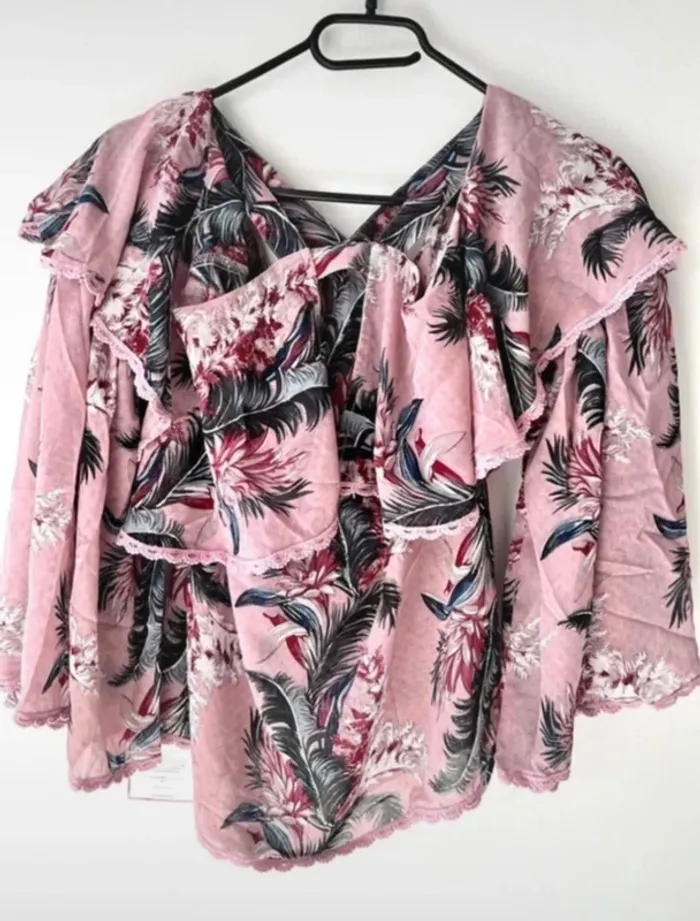 🌸 Magnifique haut en Chauve-souris / rose à fleur Glamorous T/S 🌸 - photo numéro 6