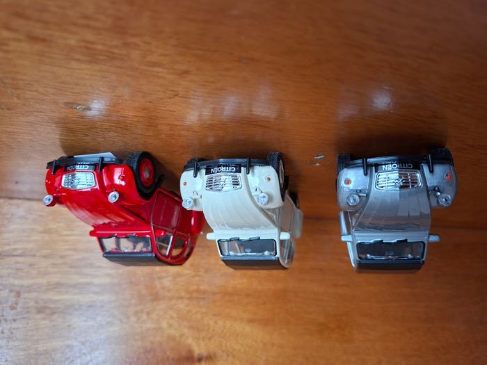 Lot de 3 x Citroën 2cv SOFT-TOP
