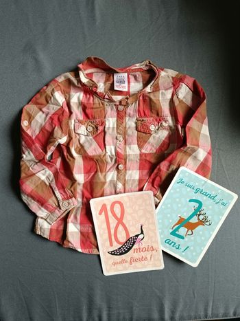 Chemise a carreaux 💕 Taille 18/24 mois