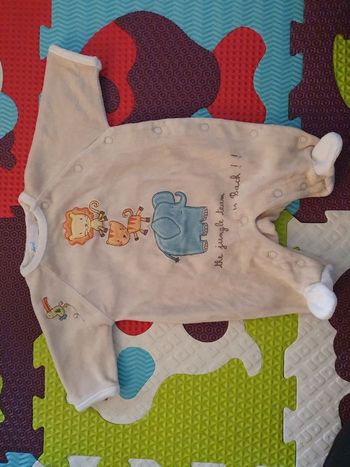Pyjama velours naissance
