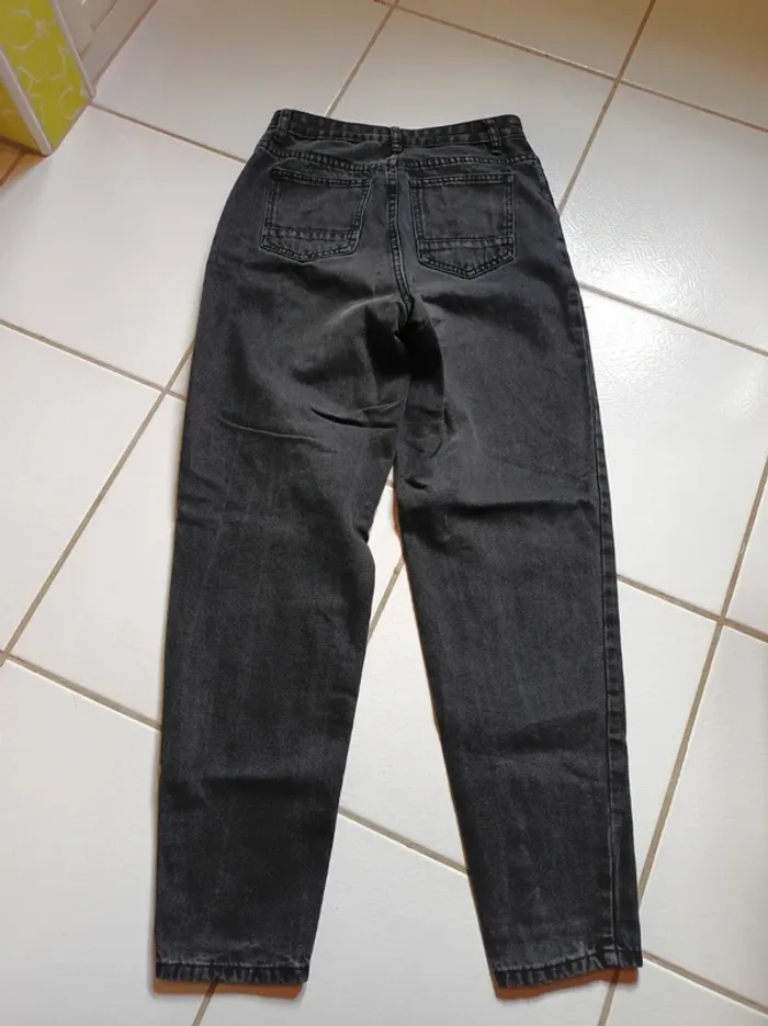 Jeans fille gris noir Shein - photo numéro 2
