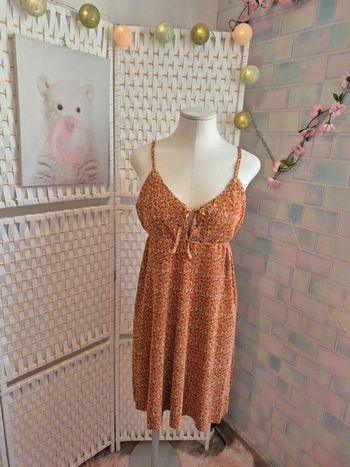 💕Jolie Robe patineuse BZB fleurie plissée à fines bretelles - TM/ 38 femme💕