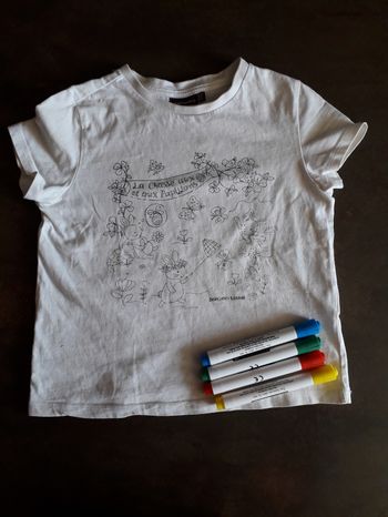 Tee-shirt à colorier