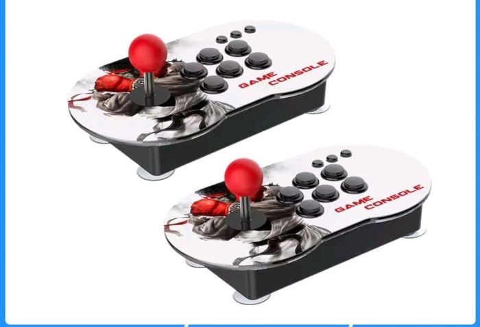 Console de jeux Rétro avec jeux intégrés,hdmi avec 2 manettes arcade 2 joueurs led stick et boutons analogique